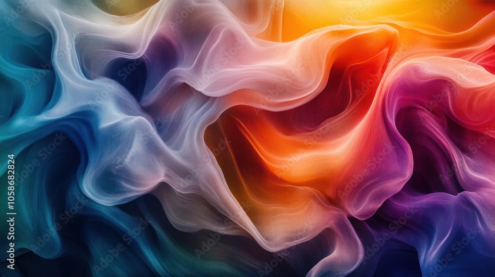 Obraz premium Abstract Swirling Colors