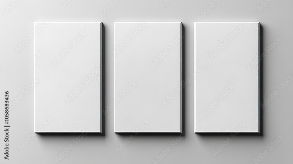 Blank white boards are presented in vector template, ready for signage or advertising content Blank white boards are presented in vector template, ready for signage or advertising content