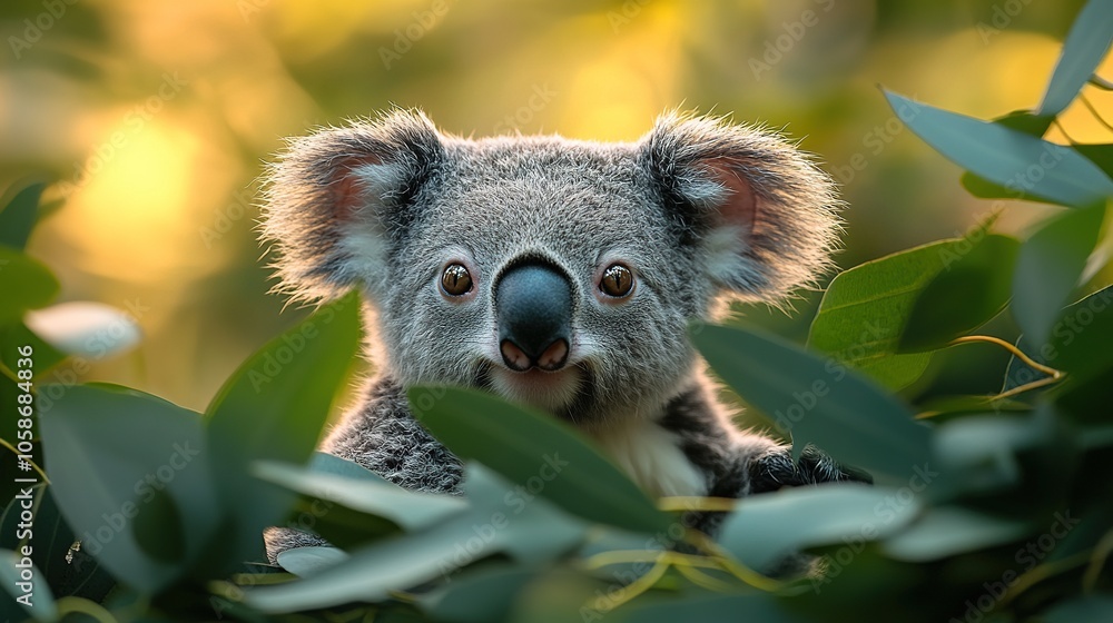 Cute Koala in a Tree Cute Koala in a Tree
