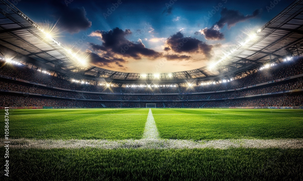 Soccer Stadium Night. Soccer Stadium Night.