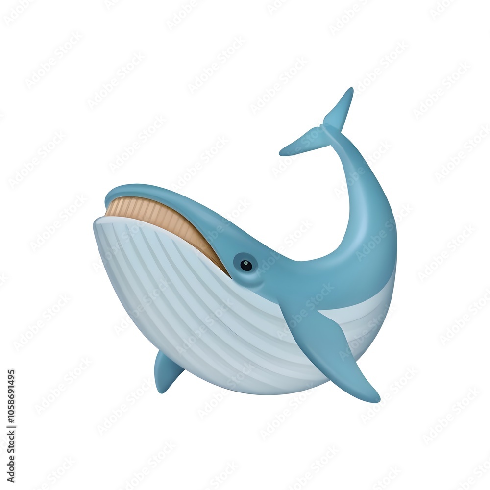 Fototapeta premium Whale Emoji 