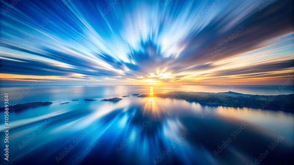 Ethereal Aerial Abstract: Blurred Blue Scene with Glowing Center, Soft Color Transitions for Tranquil Ambiance Ethereal Aerial Abstract: Blurred Blue Scene with Glowing Center, Soft Color Transitions for Tranquil Ambiance