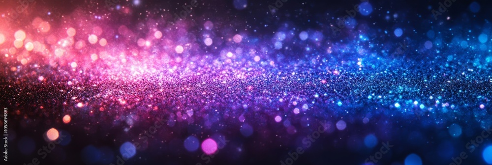 Obraz premium Sparkling Glitter Texture Background: Shimmering Lights and Bokeh