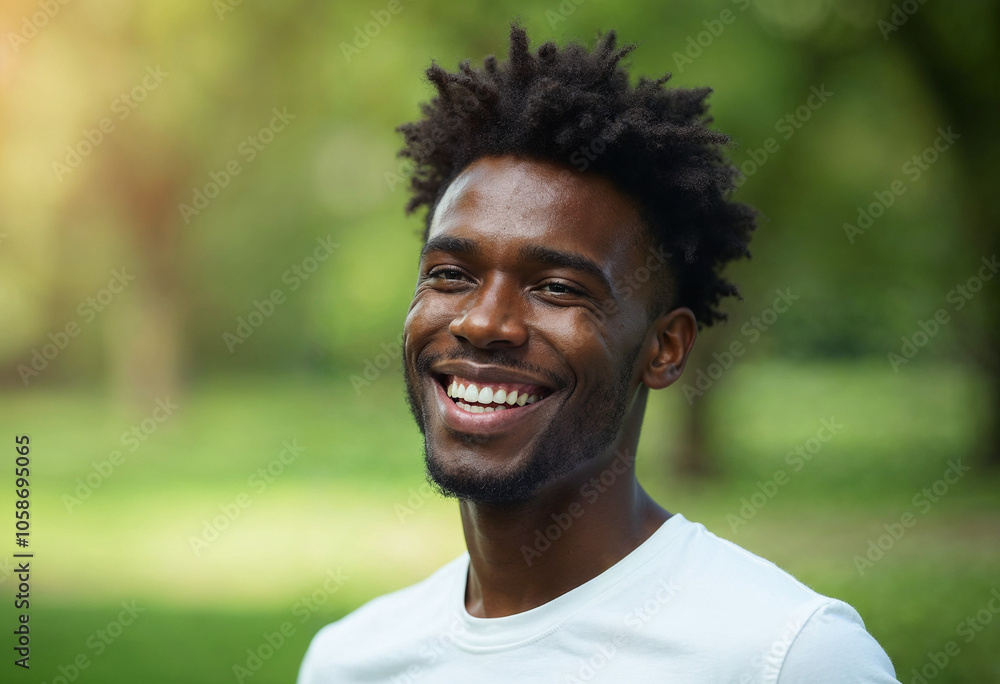 Handsome African American Black Man Smiling Naturally with a Warm Friendly Expression Handsome African American Black Man Smiling Naturally with a Warm Friendly Expression