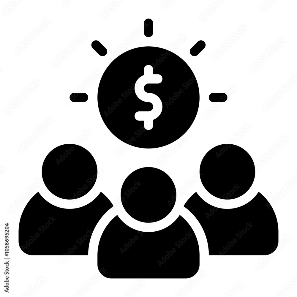 Affiliate Marketing Solid Icon Affiliate Marketing Solid Icon