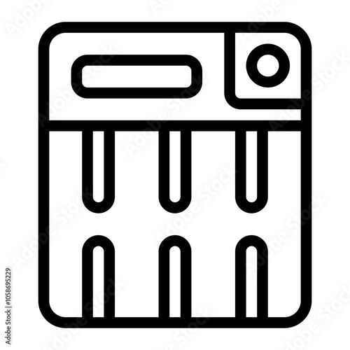 Air Mattress Line Icon