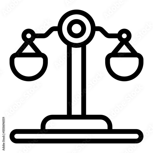 Balance Line Icon