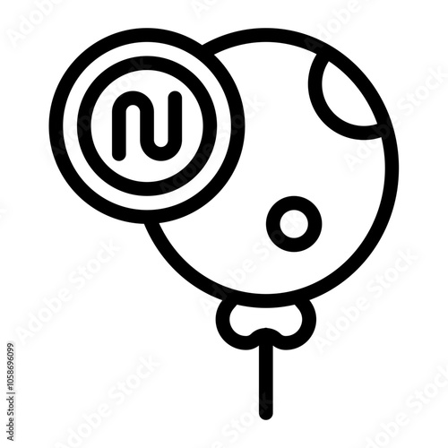 Balloon Line Icon