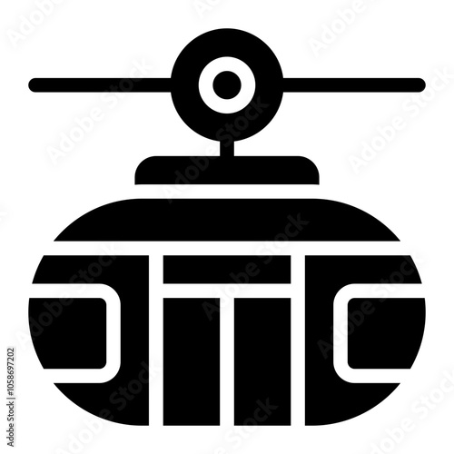 Cableway Solid Icon