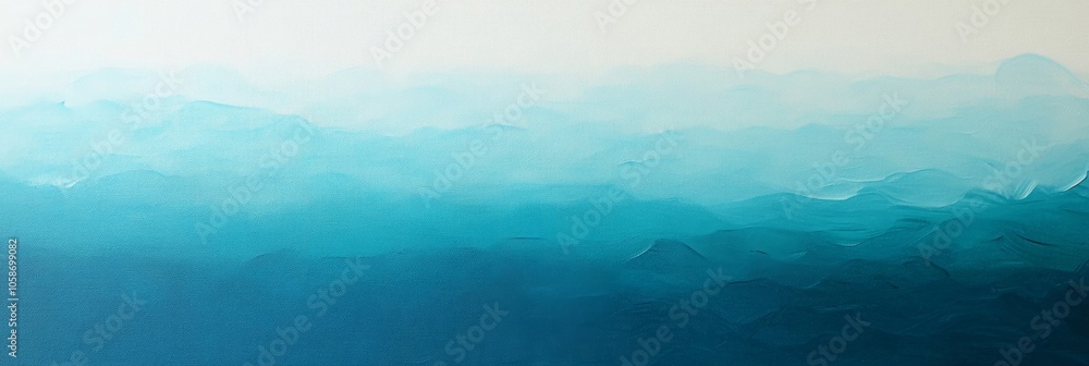 Abstract Blue Landscape Painting - Modern Minimalist Art Abstract Blue Landscape Painting - Modern Minimalist Art