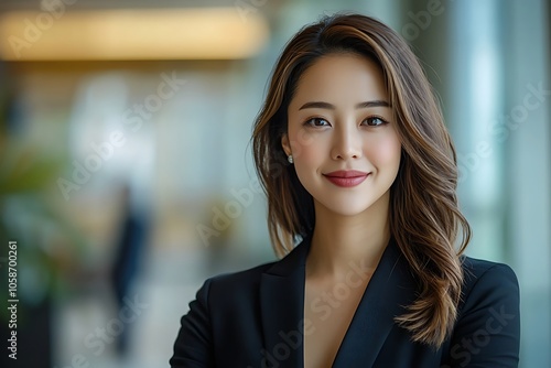 Confident Businesswoman in Office Setting - Portrait