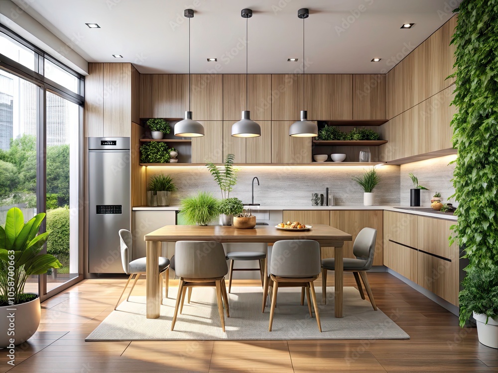 Modern Minimalist Kitchen Interior with Sleek Design, Open Space, and Natural Lighting - Contemporary Home Decor Inspiration for Stylish Living and Cooking Modern Minimalist Kitchen Interior with Sleek Design, Open Space, and Natural Lighting - Contemporary Home Decor Inspiration for Stylish Living and Cooking