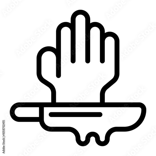 Hand Line Icon