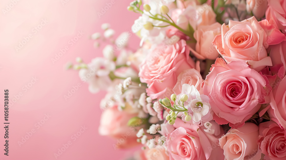 Pink background used for wedding decorations. Pink background used for wedding decorations.