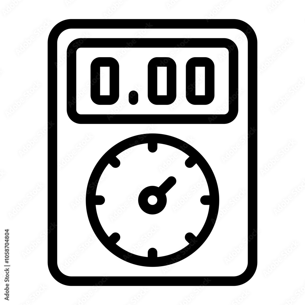 Monitoring Line Icon Monitoring Line Icon