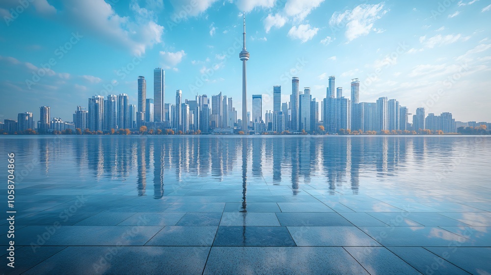 Manhattan, Dubai, Shanghai, and Hong Kong City Centers with Platforms, Roads, Parking Lots, and Brick Pavements for Car Advertisement Background Manhattan, Dubai, Shanghai, and Hong Kong City Centers with Platforms, Roads, Parking Lots, and Brick Pavements for Car Advertisement Background