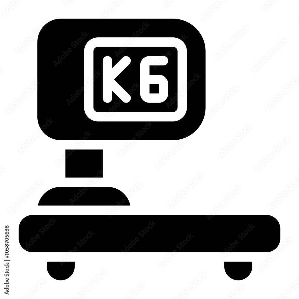 Overweight Solid Icon Overweight Solid Icon