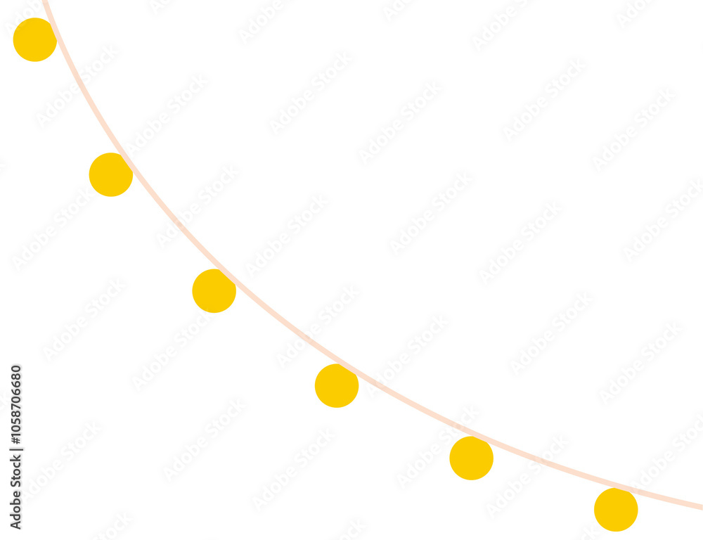 Fototapeta premium yellow lights of xmas