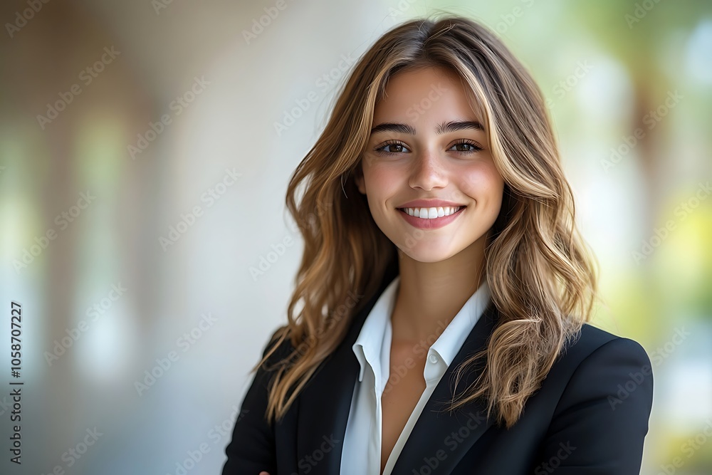 Confident Businesswoman Portrait Stylish and Goal-Oriented Confident Businesswoman Portrait Stylish and Goal-Oriented