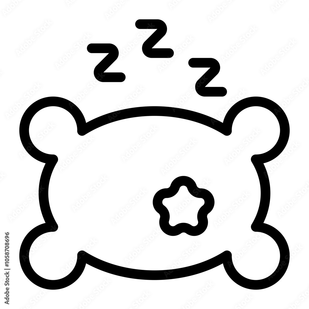Sleep Line Icon Sleep Line Icon