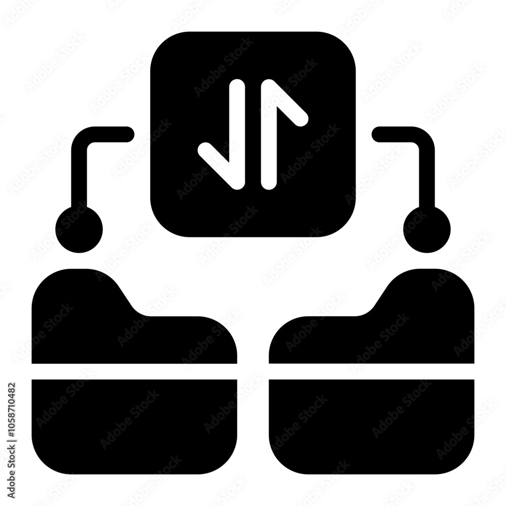 Obraz premium Transference Solid Icon