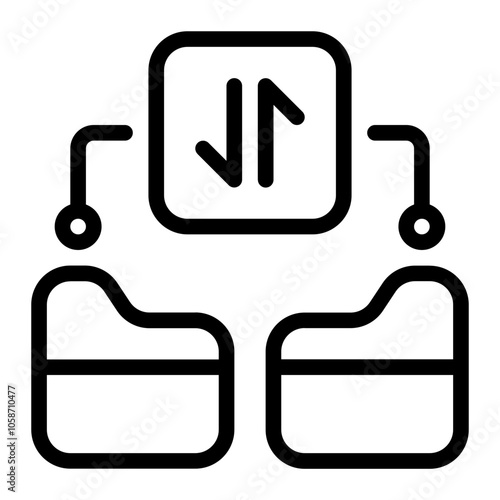 Transference Line Icon