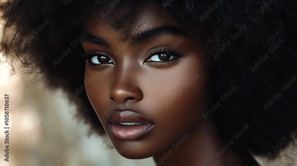 A woman with a dark complexion and a big nose A woman with a dark complexion and a big nose