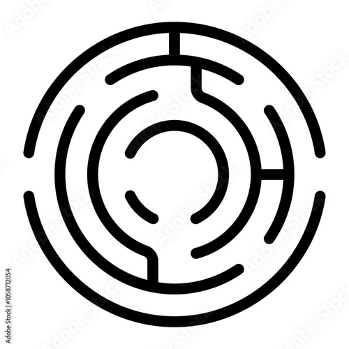 Way Line Icon