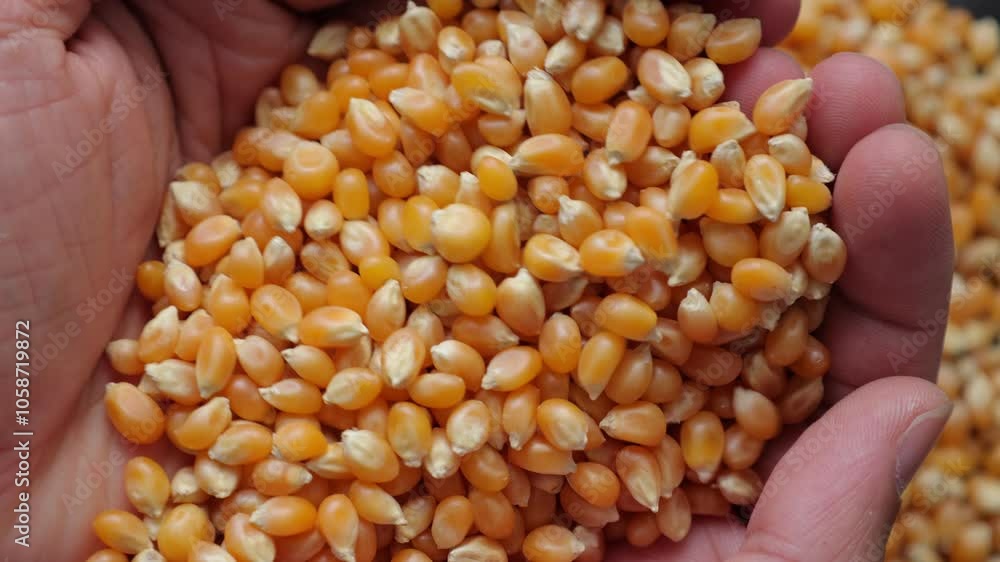 corn in hand corn in hand
