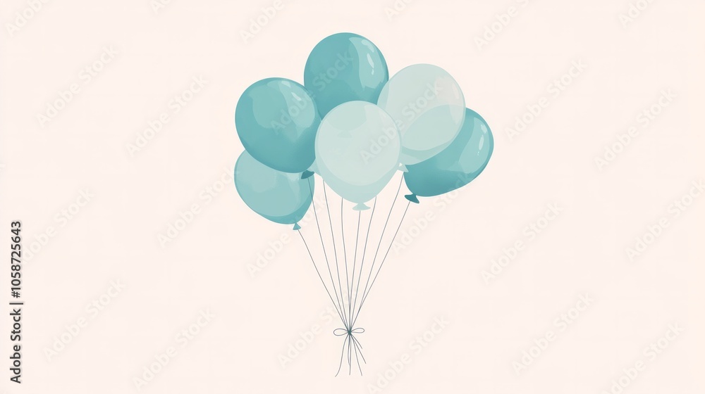 Obraz premium A bunch of balloons are floating in the air