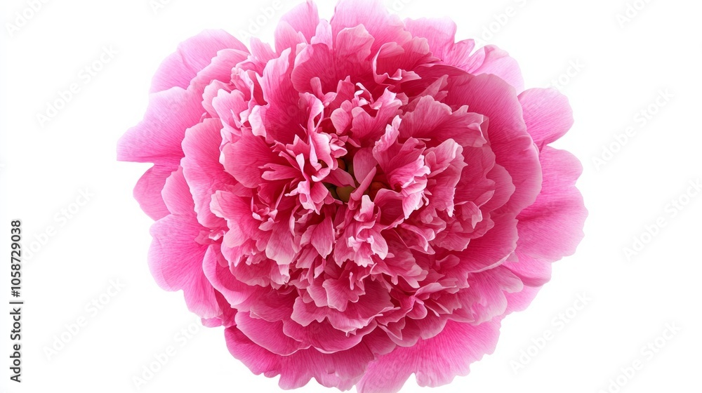 Naklejka premium A pink flower with a white background