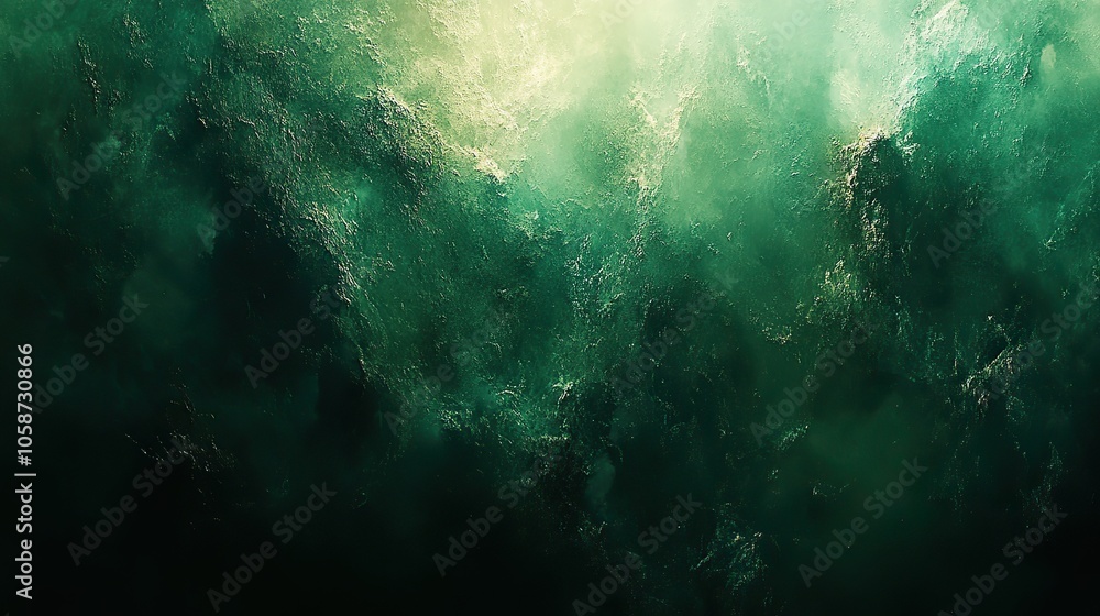 Fototapeta premium An abstract dark green grunge background offers textured, edgy style suitable for bold designs