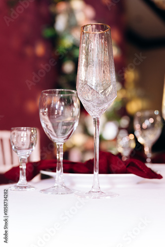 Obraz na płótnie wedding table setting w salonie