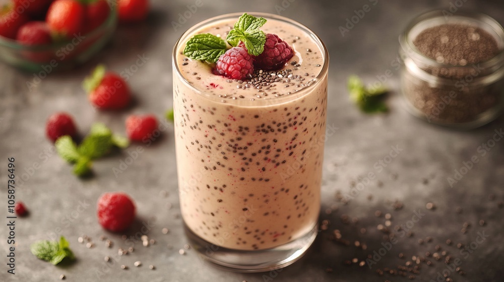 Berry Smoothie with Chia Seeds Berry Smoothie with Chia Seeds