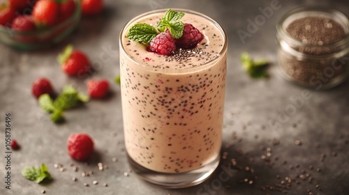 Berry Smoothie with Chia Seeds