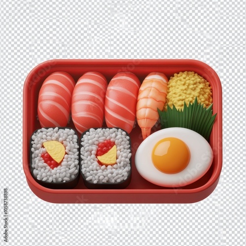 Delightful Japanese Bento Box: A Culinary Delight photo