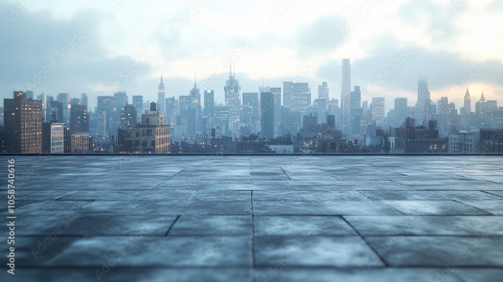 Manhattan, Dubai, Shanghai, and Hong Kong City Centers with Platforms, Roads, Parking Lots, and Brick Pavements for Car Advertisement Background Manhattan, Dubai, Shanghai, and Hong Kong City Centers with Platforms, Roads, Parking Lots, and Brick Pavements for Car Advertisement Background