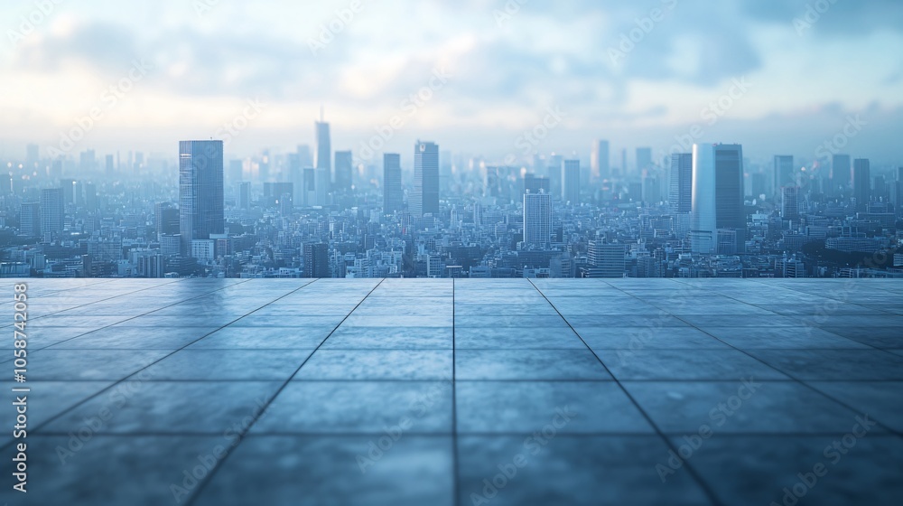 Manhattan, Dubai, Shanghai, and Hong Kong City Centers with Platforms, Roads, Parking Lots, and Brick Pavements for Car Advertisement Background Manhattan, Dubai, Shanghai, and Hong Kong City Centers with Platforms, Roads, Parking Lots, and Brick Pavements for Car Advertisement Background