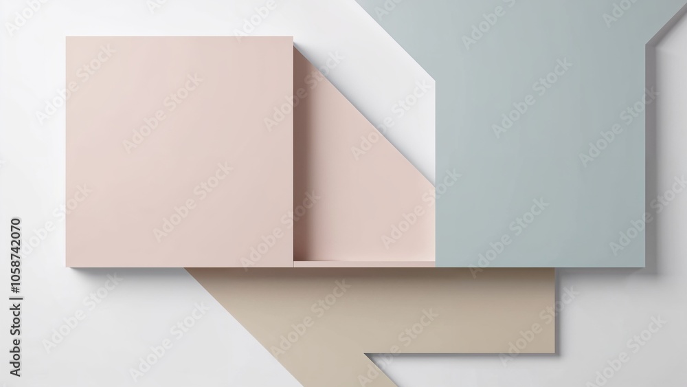 Abstract geometric artwork featuring a minimalist design with intersecting planes. Abstract geometric artwork featuring a minimalist design with intersecting planes.