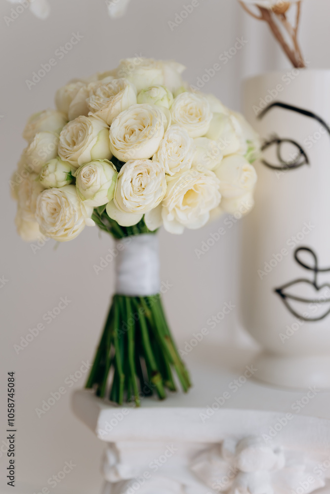wedding bouquet of roses