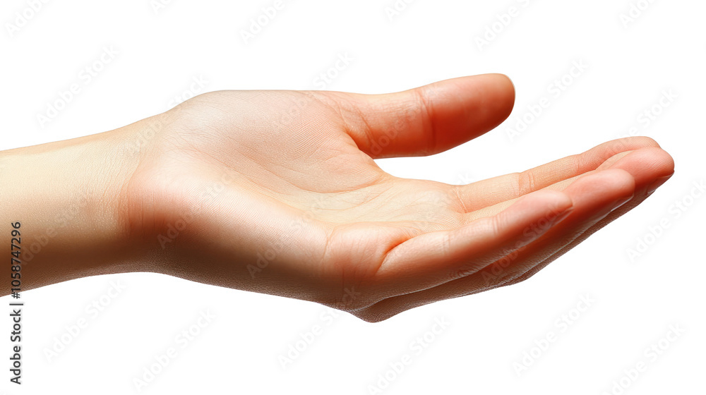 hand isolated on white background hand isolated on white background