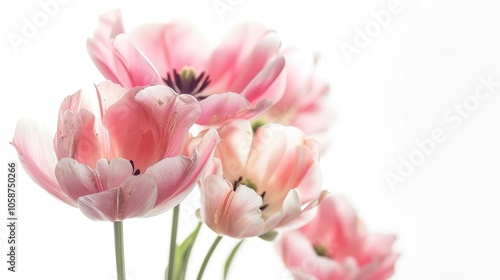 Flowers Isolated On A White Background Wallpaper Flora Romantic