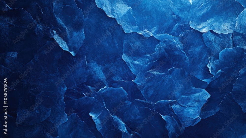 Fototapeta premium Dark blue abstract texture resembling ice background