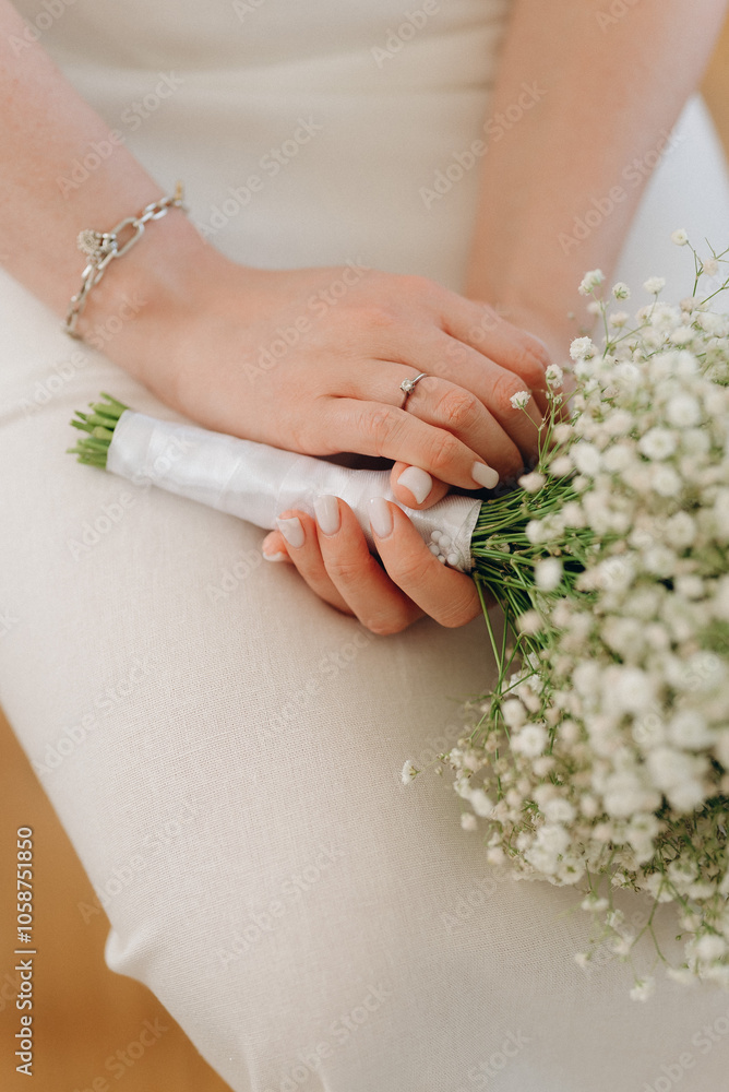hands of the bride and groom