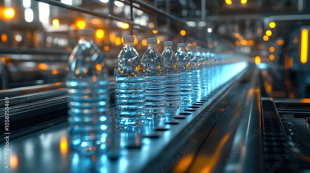 Bottled Water Production Line, Conveyor belt Virtual Technology Bottled Water Production Line, Conveyor belt Virtual Technology