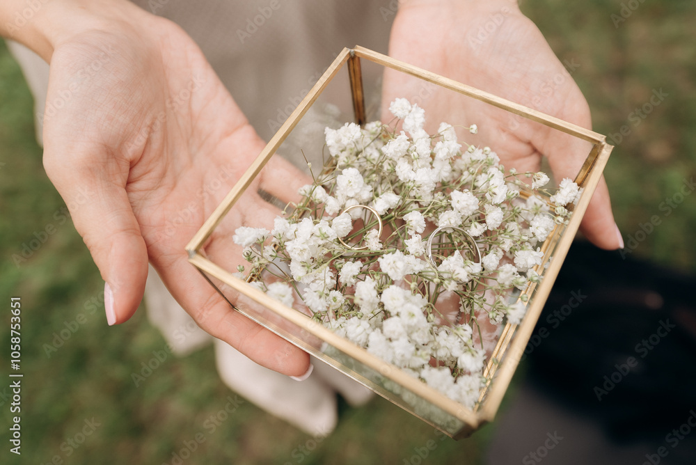 rice in hands