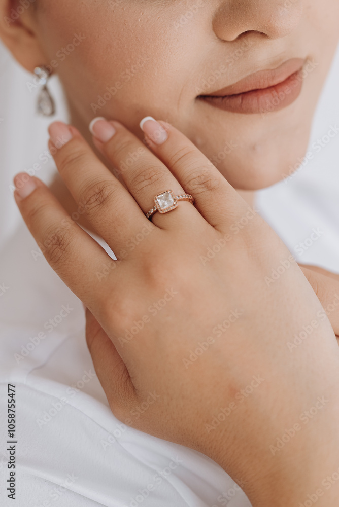 close up portrait of a young woman