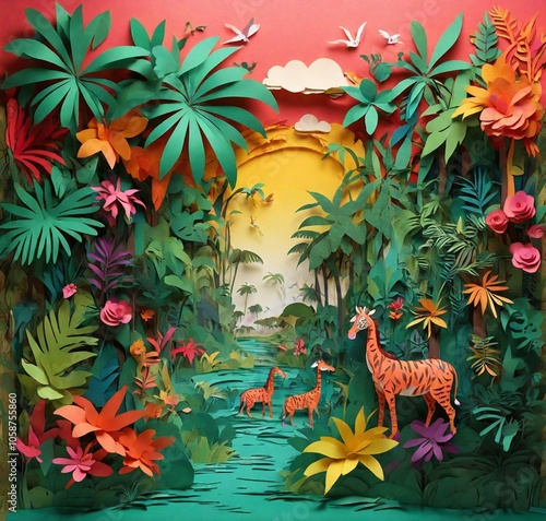 Lion art background