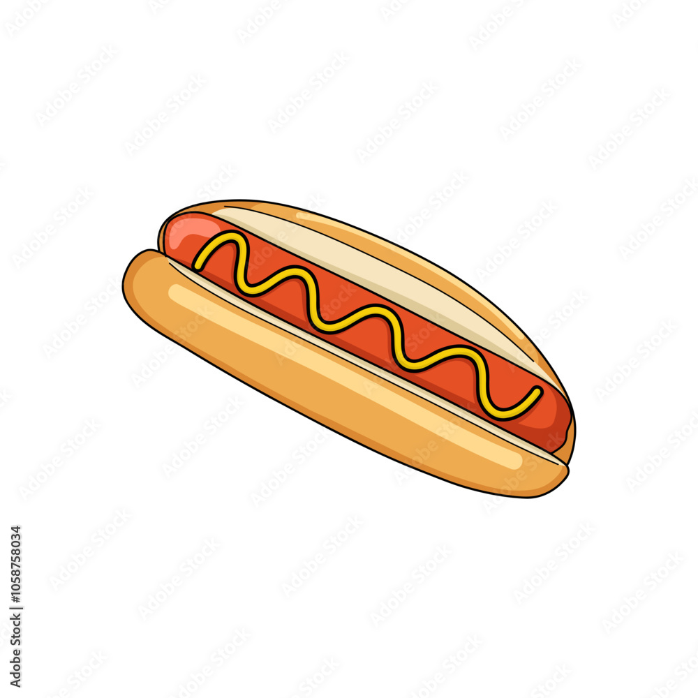 Hotdog vector illustration Hotdog vector illustration