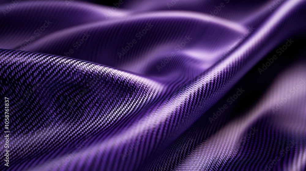 Close-up of a Purple carbon fiber texture with a wavy pattern Close-up of a Purple carbon fiber texture with a wavy pattern